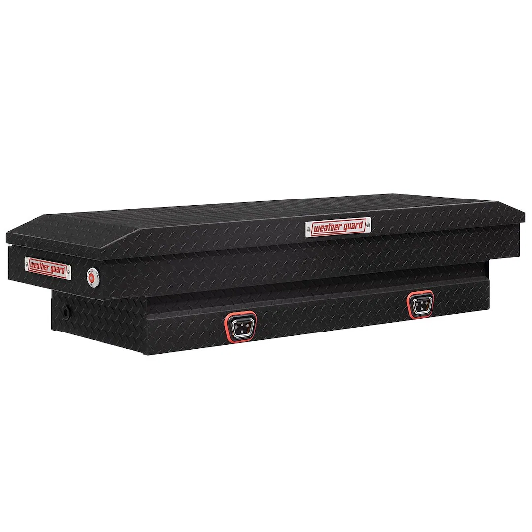 154-52-04 – WEATHERGUARD Tool Box, Crossover Single Lid Powder Coated Textured Matte Black Aluminum 20 Inch Length x ...